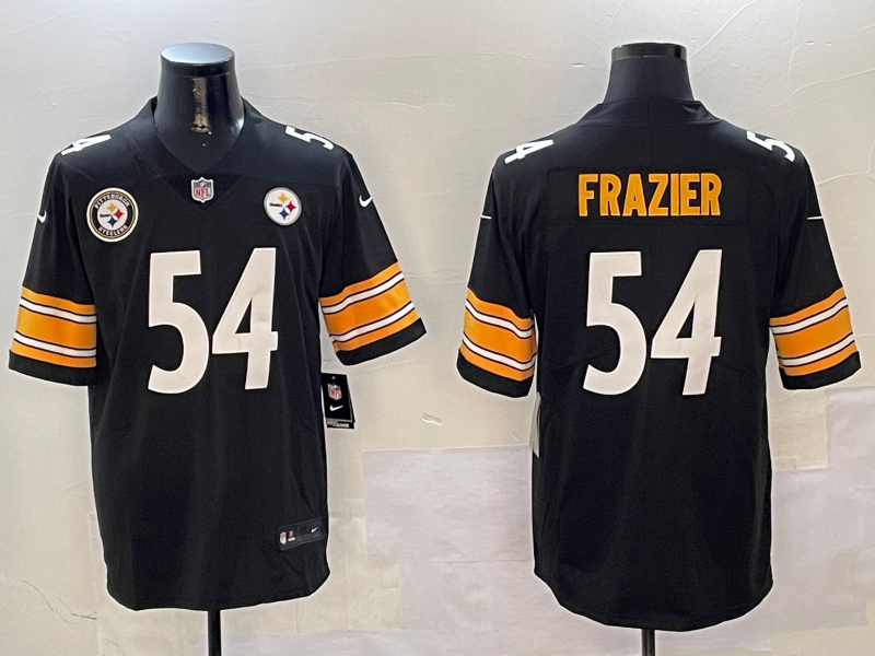 Men Pittsburgh Steelers 54 Frazier Black Nike Limited NFL 2025 Jersey style 02